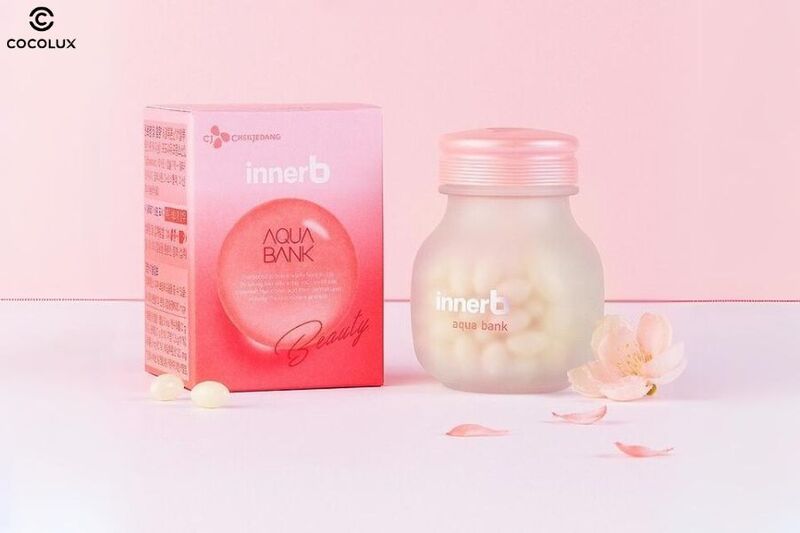 Thiết kế của viên uống InnerB Aqua Bank cấp ẩm