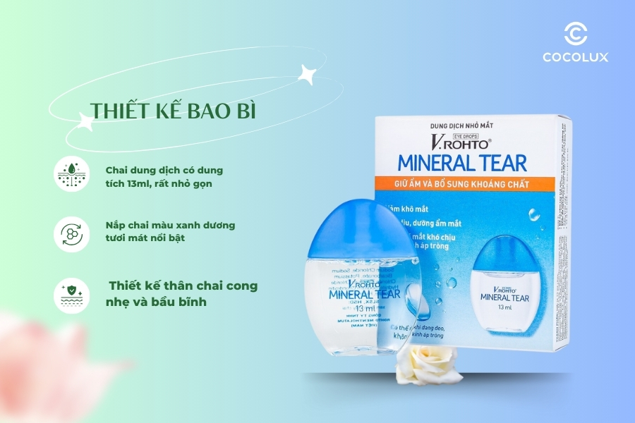 Thiết kế Dung Dịch Nhỏ Mắt V.Rohto Mineral Tear