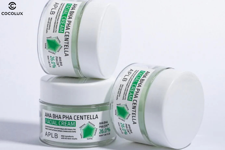 Thiết kế của kem dưỡng APLB AHA BHA PHA Centella Facial Cream