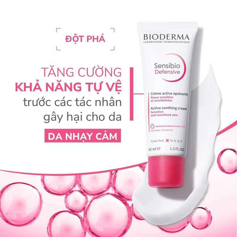 Thông tin về kem dưỡng Bioderma Sensibio Defensive 40ml