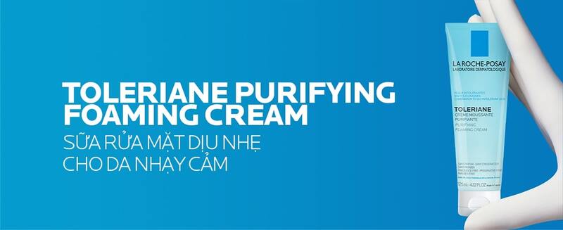 Thông tin sữa rửa mặt tạo bọt La Roche-Posay Toleriane cho da quá nhạy cảm