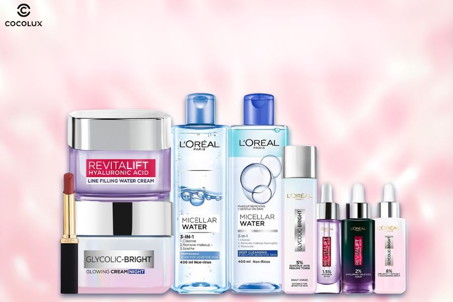 Một số sản phẩm đến từ thương hiệu L'Or&eacute;al