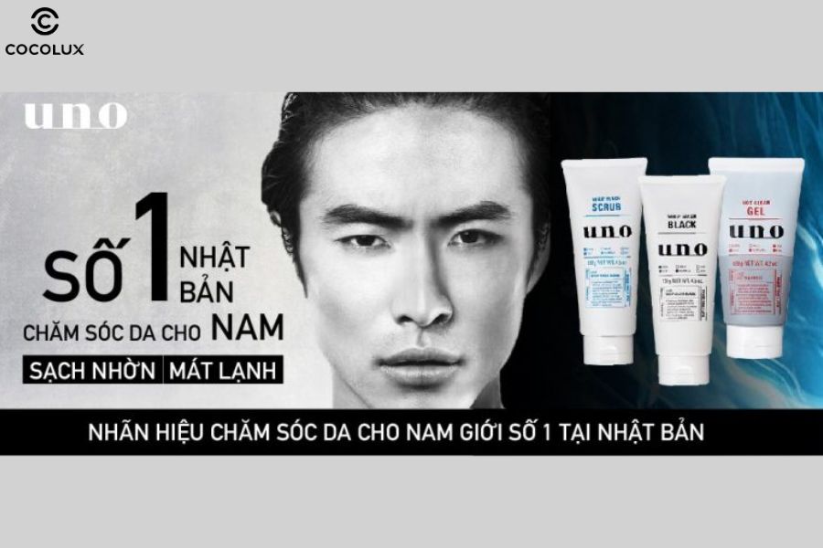 Thương hiệu Uno - Nh&atilde;n hiệu chăm s&oacute;c da cho nam số 1 tại Nhật Bản