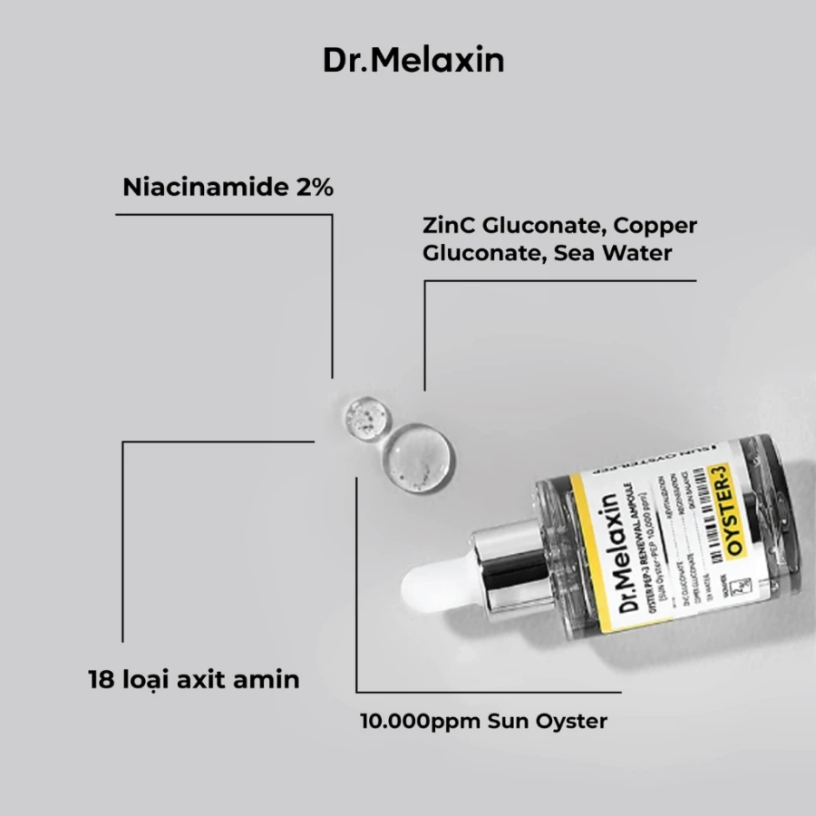 Tinh Chất Dr.Melaxin Oyster Pep3 Renewal Ampoule 30ml
