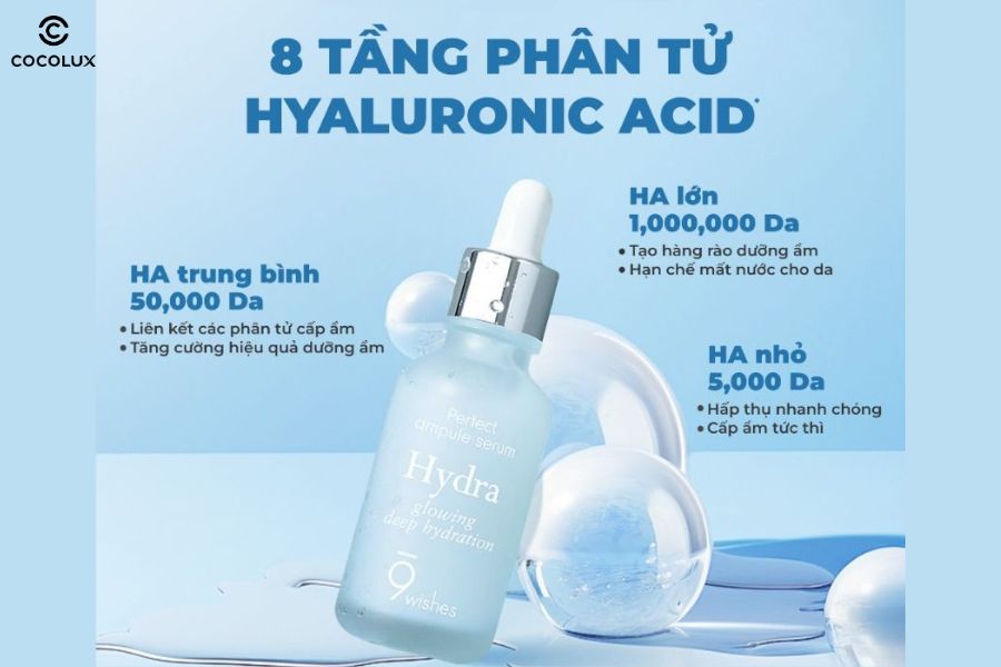 Tinh chất dưỡng da 9 Wishes Hydra Ampule II