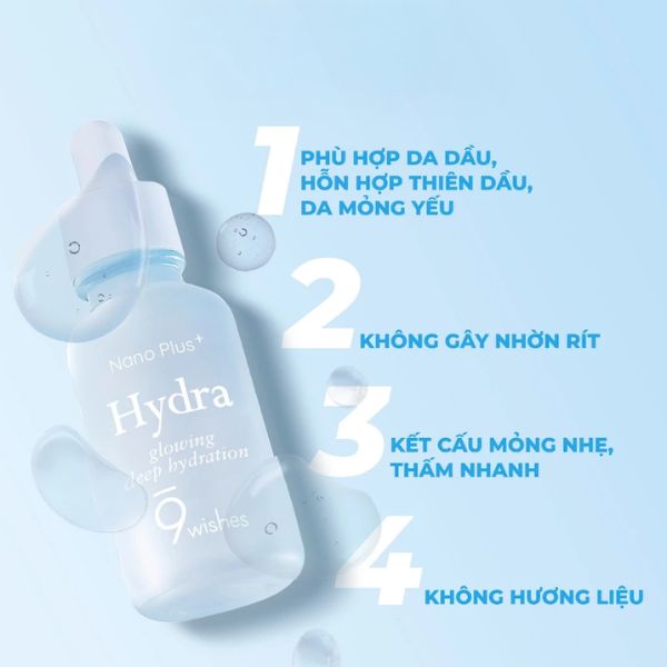 Tinh Chất Dưỡng Da 9wishes Hydra Ampule Nano Plus+ 30ml