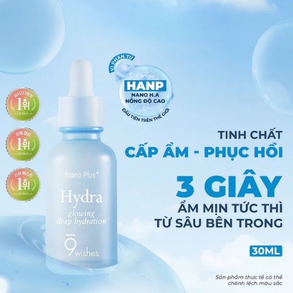 Tinh Chất Dưỡng Da 9wishes Hydra Ampule Nano Plus+ 30ml