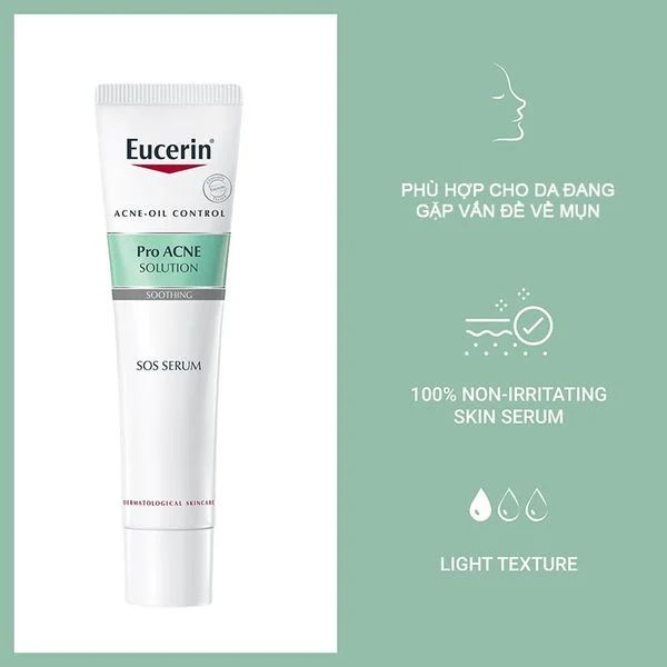 Tinh Chất Eucerin Dưỡng Cho Da Mụn Pro Acne SOS Serum 40ml