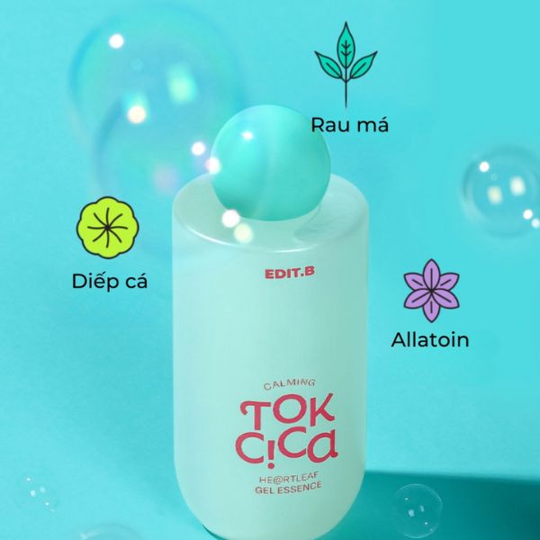 Tinh Chất Gel Làm Dịu Da EDIT.B Claming Tok Cica Heartleaf Gel Essence 200ml