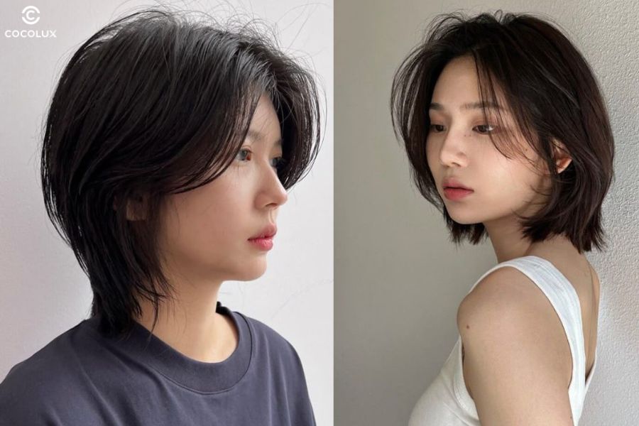 Tóc tomboy layer mang lại vẻ năng động, gọn gàng và giúp gương mặt dài trông cân đối hơn