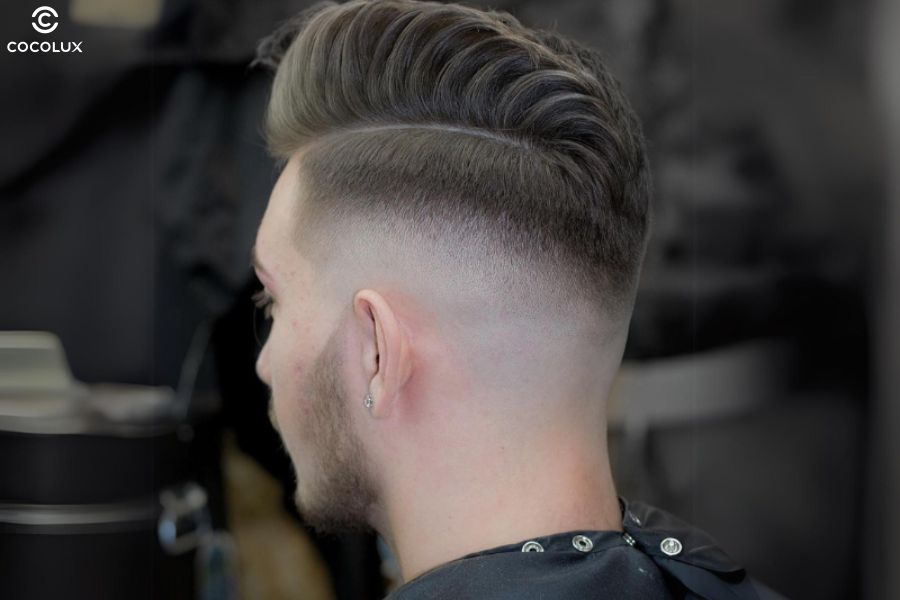 Kiểu tóc Fade kết hợp với các đường line-up sắc nét