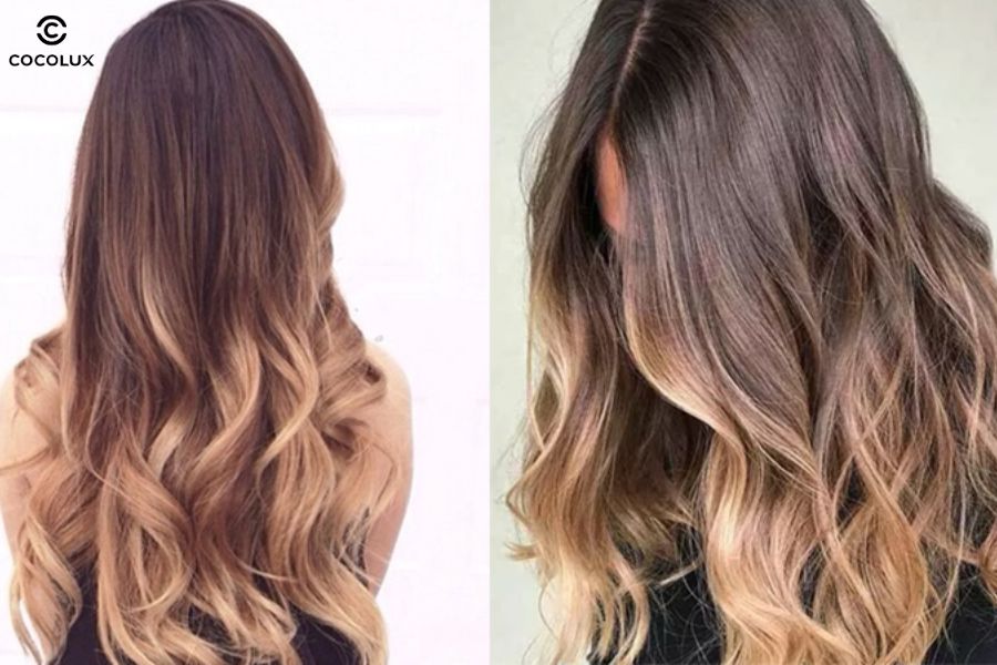 Hiệu ứng chuyển màu ombre mềm mại, giúp mái tóc thêm phần cá tính và thời thượng