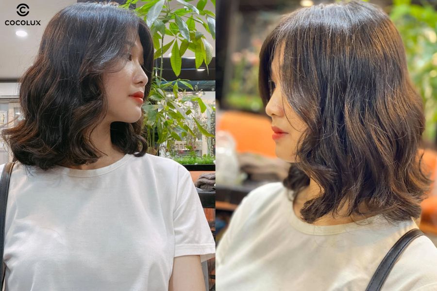 Những lọn xoăn to bồng bềnh tạo hiệu ứng tóc dày, mang đến vẻ đẹp thanh lịch và sang trọng