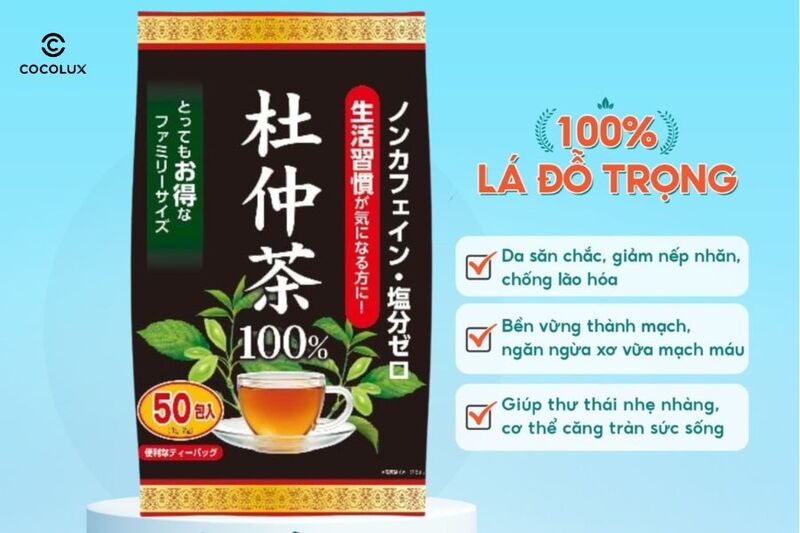 Trà Yuwa Lá Đỗ Trọng