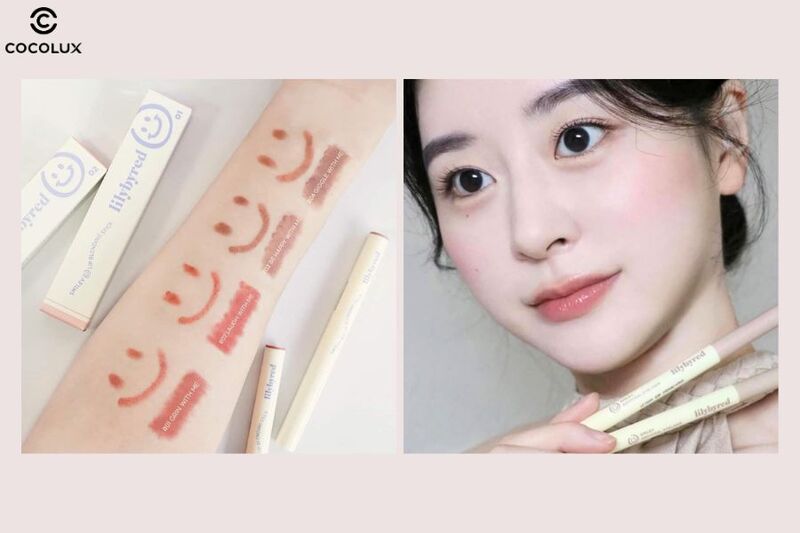 Trải nghiệm sử dụng chì kẻ viền môi Lilybyred Smiley Lip Blending Stick