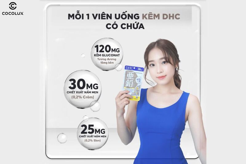 Trải nghiệm sử dụng viên uống kẽm DHC