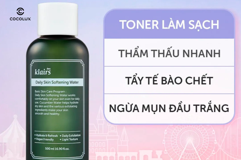 ưu điểm của Toner Klairs Daily Skin Softening Water 500ml