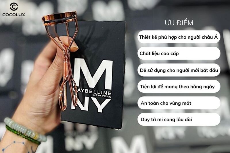 Ưu điểm của kẹp bấm mi Maybelline Sky High Eyelash Curler