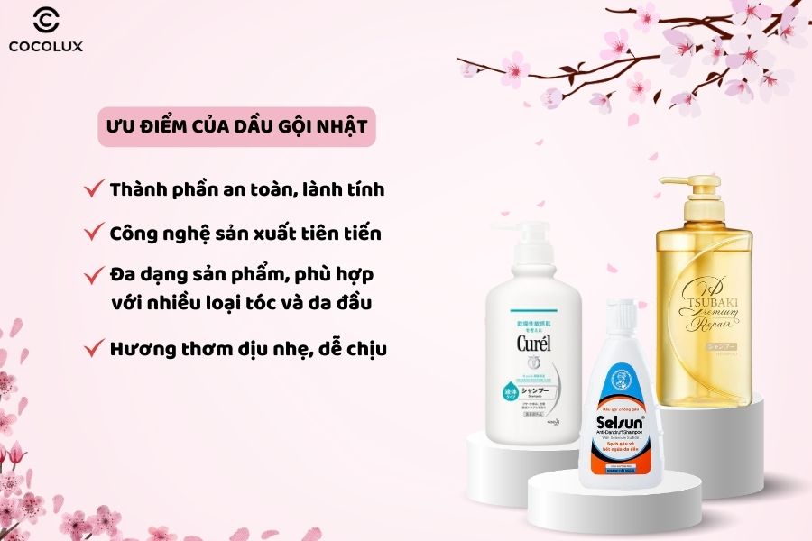 Những ưu điểm vượt trội của dầu gội Nhật Bản