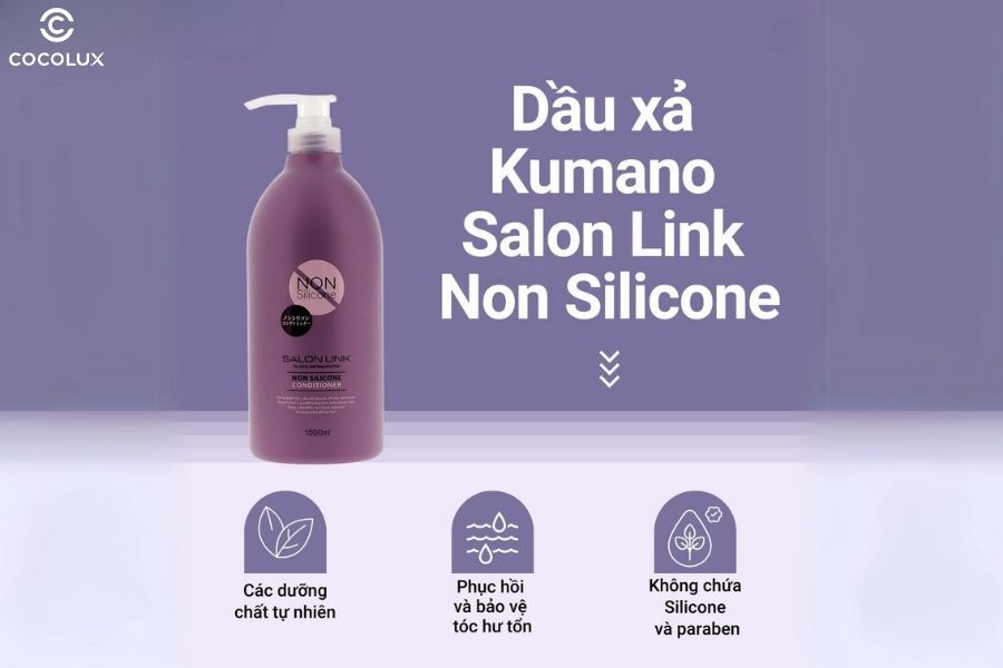 Ưu điểm của dầu xả Salon Link Non-Silicone Conditioner