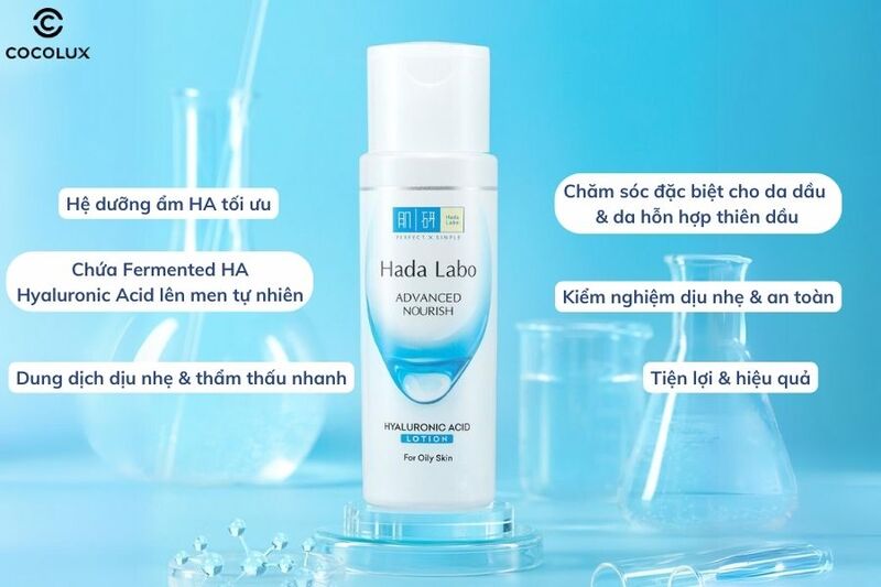 Ưu điểm của dung dịch Hada Labo dưỡng ẩm tối ưu cho da dầu
