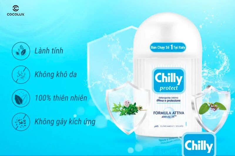 Ưu điểm của Dung Dịch Vệ Sinh Chilly Màu Xanh Dương 