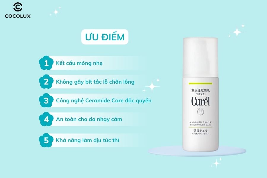 Ưu điểm vượt trội của Gel dưỡng Curél