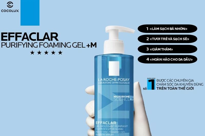 Ưu điểm của Gel rửa mặt La Roche-Posay Effaclar Moussant Purifiant