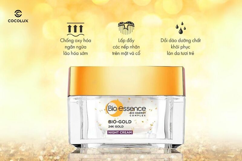 Kem Dưỡng Bio-Essence Bio-Gold Night Cream Vàng 24K có nhiều ưu điểm vượt trội