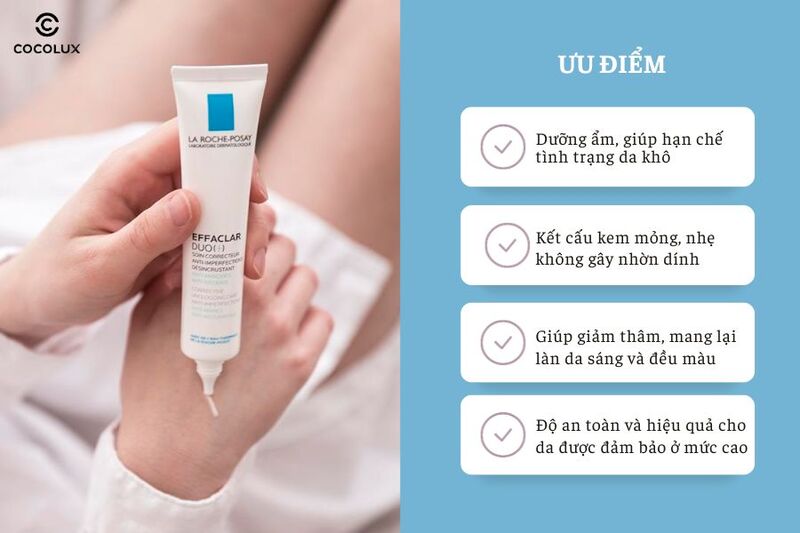 Kem Dưỡng La Roche - Posay Effaclar Duo (+) có nhiều ưu điểm nổi bật