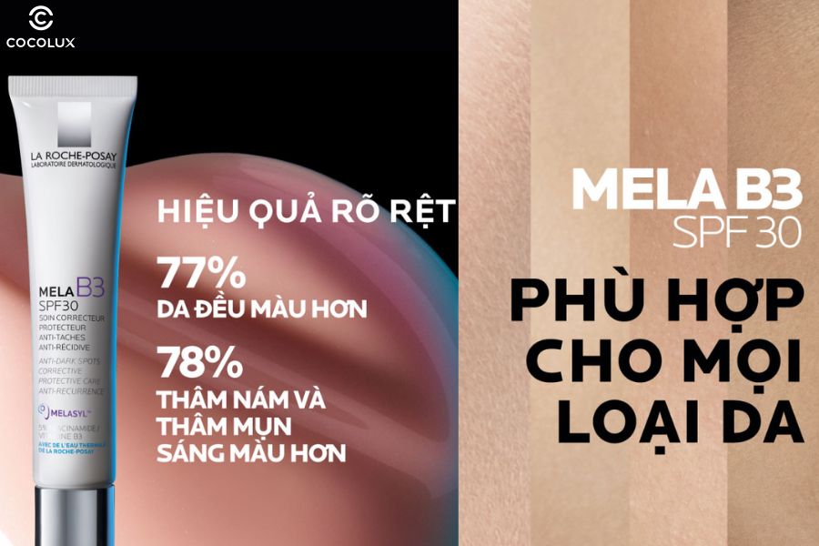 Những ưu điểm vượt trội của kem dưỡng La Roche-Posay Mela B3