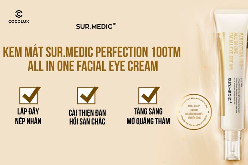 Kem Dưỡng Mắt Sur.Medic+ có nhiều ưu điểm nổi bật