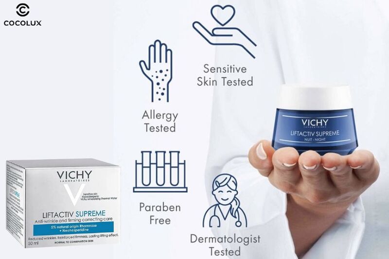 Ưu điểm của kem dưỡng Vichy LiftActiv chống lão hóa & săn chắc da ban đêm 50ml