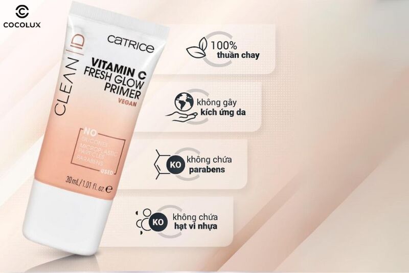 Ưu điểm của kem lót Catrice Primer 30ml - ID Vitamin C