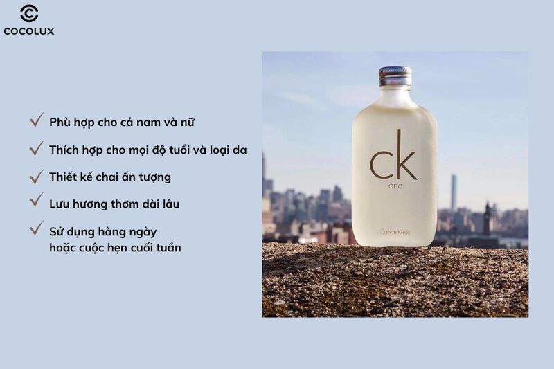 Ưu điểm của nước hoa Calvin Klein One EDT