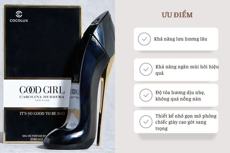 Ưu điểm của Nước Hoa Carolina Herrera Good Girl EDP