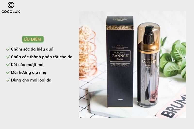 Ưu điểm của nước hoa hồng Dongsung Rannce giảm nám & dưỡng sáng da 130ml