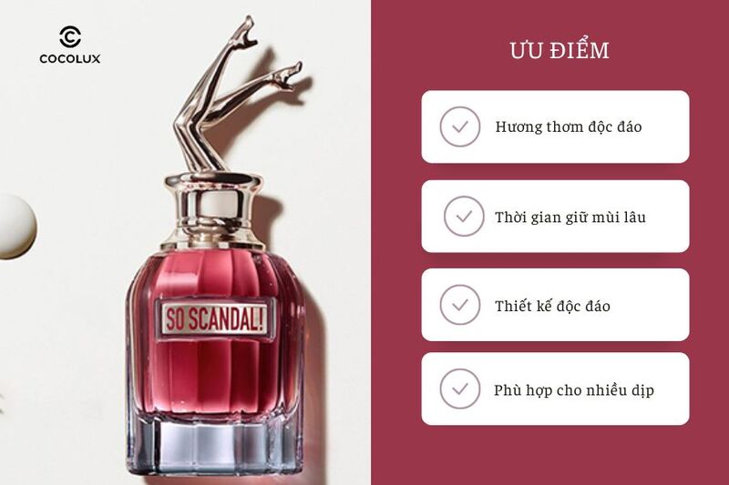 Ưu điểm của Nước Hoa Jean Paul Gaultier So Scandal EDP