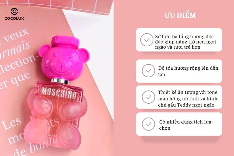 Ưu điểm của Nước Hoa Moschino Toy 2 Bubble Gum EDT
