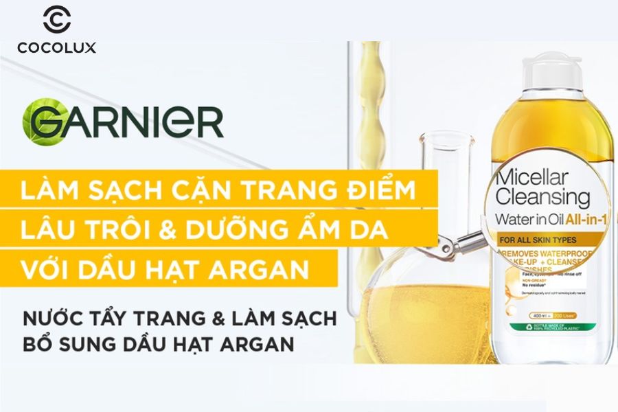 Ưu điểm nước tẩy trang Garnier Micellar Oil Infused Cleansing Water