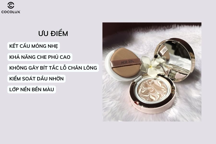 Những ưu điểm vượt trội của phấn tươi Age20's
