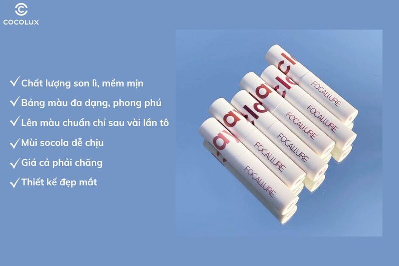 Ưu điểm của son kem Focallure Clay Pillowy Soft Liquid Lipstick FA179