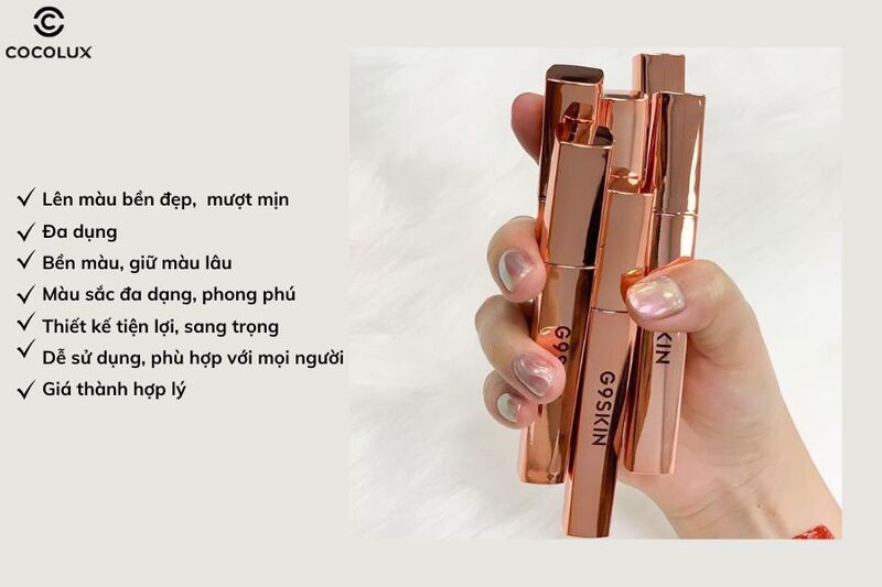 Ưu điểm của son kem G9Skin First V-Fit Velvet Tint