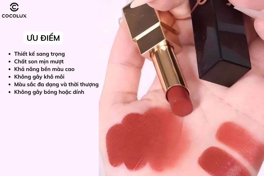 Ưu điểm của son thỏi YSL Rouge Pur Couture The Bold 