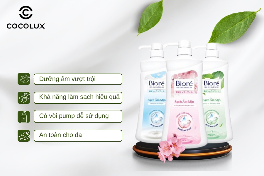 Ưu điểm của sữa tắm Biore