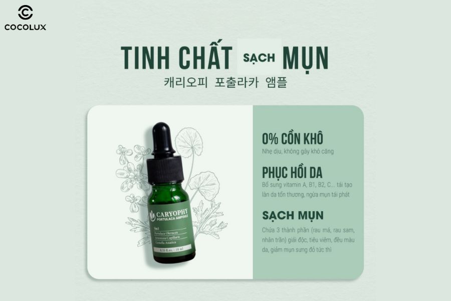 Ưu điểm của tinh chất Caryophy Portulaca Ampoule 3in1