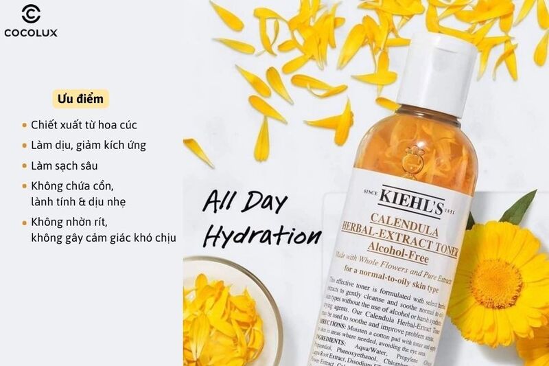 Ưu điểm của Toner hoa c&uacute;c Kiehl's