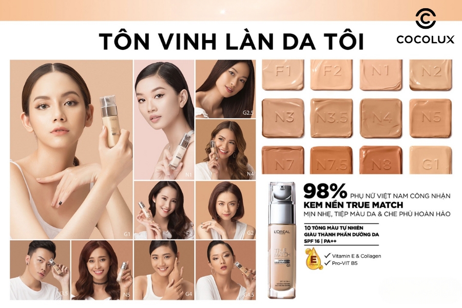Ưu điểm của kem nền Loreal True Match