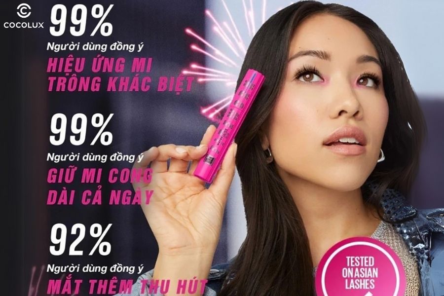 ưu điểm Mascara Maybelline New York Lash Sensational Firework Chống Nước 8.75ml