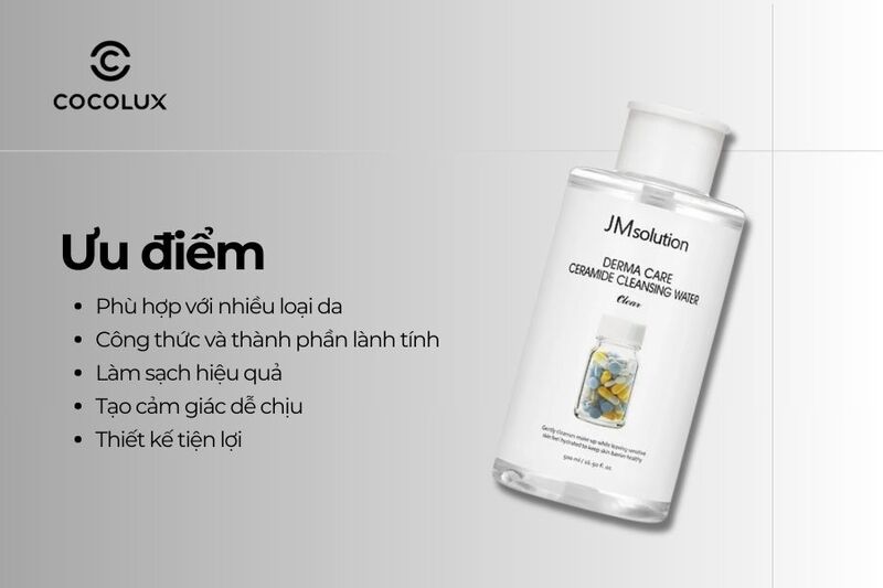 Ưu điểm của Nước Tẩy Trang JMsolution Derma Care Ceramide 500ml